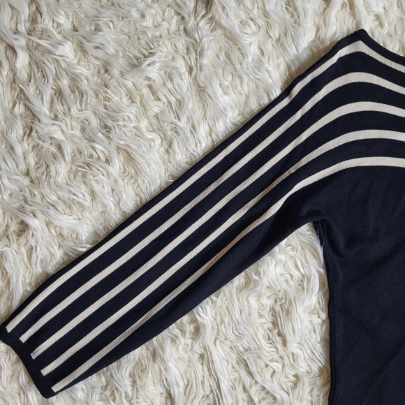 Vintage MAX Mara Black / White Boat Neck sSweater Small size - Picture 3 of 9